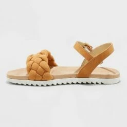 Girls' Amelia Footbed Sandals - Cat & Jack™ Cognac