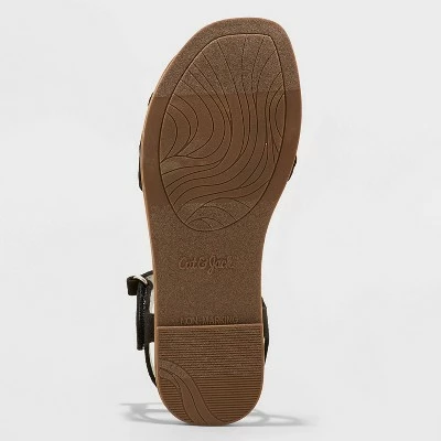 Girls' Lydia Ankle Strap Sandals - Cat & Jack™ Gold 5 Girls' Lydia Ankle Strap Sandals - Cat & Jack™ Gold - Image 3