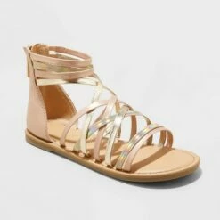 Girls' Dion Metallic Gladiator Sandals - Cat & Jack™ Rose Gold -Kids' Shoes Official Shop unnamed file 4621