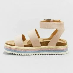 Girls' Agatha Footbed Sandals - art class™ Cognac