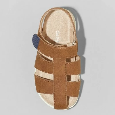 Toddler Boys' Cohen Sandals - Cat & Jack™ Cognac 4 Toddler Boys' Cohen Sandals - Cat & Jack™ Cognac - Image 2