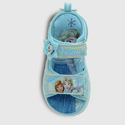 Toddler Girls' Disney Frozen Adventure Ankle Strap Sandals - Blue 4 Toddler Girls' Disney Frozen Adventure Ankle Strap Sandals - Blue - Image 2
