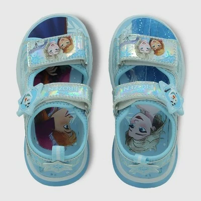 Toddler Girls' Disney Frozen Adventure Ankle Strap Sandals - Blue 6 Toddler Girls' Disney Frozen Adventure Ankle Strap Sandals - Blue - Image 4