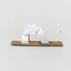 Toddler Girls' Violetta Buckle Slip-On Footbed Sandals - Cat & Jack™ White