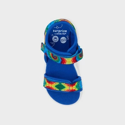 Toddler Surprize by Stride Rite Lumos Light-Up Double Adjust Sandals Navy Blue 4 Toddler Surprize by Stride Rite Lumos Light-Up Double Adjust Sandals Navy Blue - Image 2
