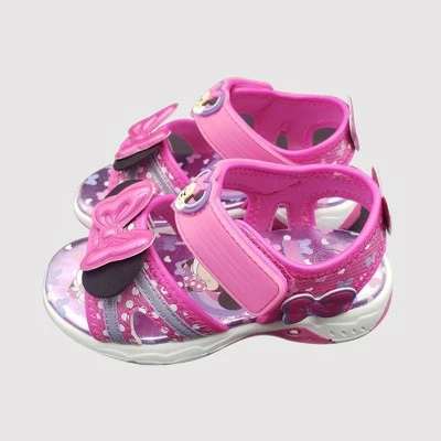 Toddler Girls' Disney Minnie Adventure Ankle Strap Sandals - Pink 8 Toddler Girls' Disney Minnie Adventure Ankle Strap Sandals - Pink - Image 6