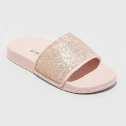 Girls' Anna Glitter Slide Sandals - Cat & Jack™ Pink 14 Girls' Anna Glitter Slide Sandals - Cat & Jack™ Pink -Kids' Shoes Official Shop unnamed file 4914