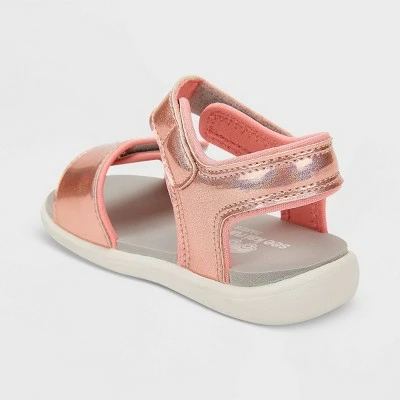 Toddler See Kai Run Basics T-Strap Logan Sandals - Rose Gold 3 Toddler See Kai Run Basics T-Strap Logan Sandals - Rose Gold