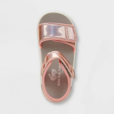 Toddler See Kai Run Basics T-Strap Logan Sandals - Rose Gold 5 Toddler See Kai Run Basics T-Strap Logan Sandals - Rose Gold - Image 3