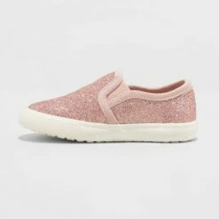 Toddler Girls' Madigan Slip-On Glitter Apparel Sneakers - Cat & Jack⢠Pink