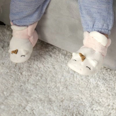 Baby Girls' Unicorn Booties - Cloud Island™ Pink 3 Baby Girls' Unicorn Booties - Cloud Island™ Pink