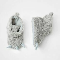 Baby Boys' Bear Booties - Cloud Island™ Gray -Kids' Shoes Official Shop unnamed file 5162