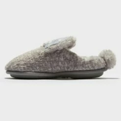 Toddler Girls' dluxe by dearfoams Easter Bunny Slippers - Gray