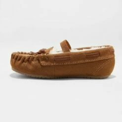 Toddler Girls' Celina Moccasin Slippers - Cat & Jack™ Gray