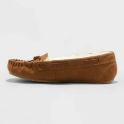 Girls' Cadi Moccasin Slippers - Cat & Jack™ Dark Chestnut