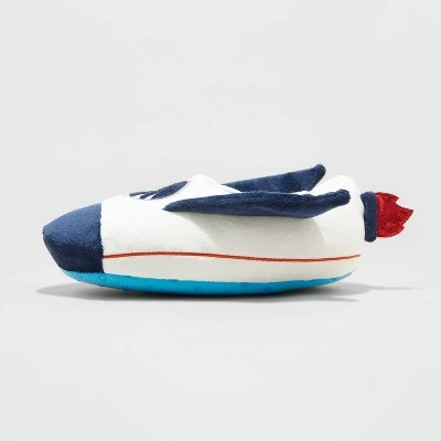 Boys' Zion Spaceship Slippers - Cat & Jack™ Blue 3 Boys' Zion Spaceship Slippers - Cat & Jack™ Blue