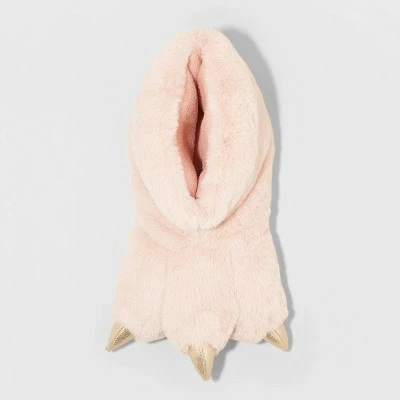Girls' Adyson Dinosaur Claw Slippers - Cat & Jack™ Pink 4 Girls' Adyson Dinosaur Claw Slippers - Cat & Jack™ Pink - Image 2