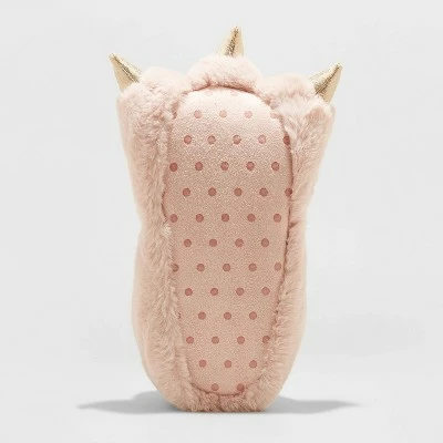 Girls' Adyson Dinosaur Claw Slippers - Cat & Jack™ Pink 5 Girls' Adyson Dinosaur Claw Slippers - Cat & Jack™ Pink - Image 3