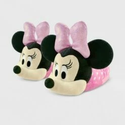 Kids' Disney Minnie Mouse Slide Slippers - Pink - Disney Store