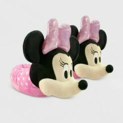 Kids' Disney Minnie Mouse Slide Slippers - Pink - Disney Store -Kids' Shoes Official Shop unnamed file 5285