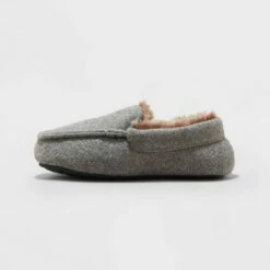 Toddler Boys' Franco Moccasin Slippers - Cat & Jack™ Light Gray