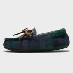 Boys' dluxe by dearfoams Braydon Moccasin Slippers Green