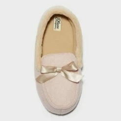 Girls' dluxe by dearfoams Madison Moccasin Slippers Gray -Kids' Shoes Official Shop unnamed file 5357