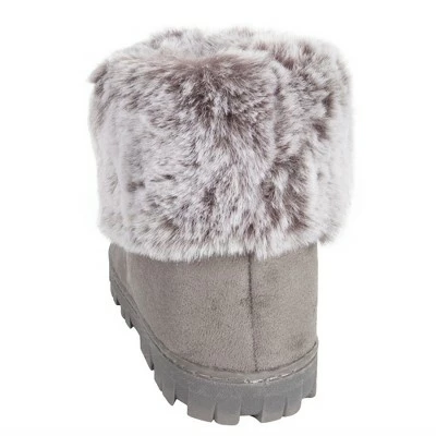 Jessica Simpson Girls Microsuede Super Soft Bootie Slippers with Indoor/Outdoor Sole 7 Jessica Simpson Girls Microsuede Super Soft Bootie Slippers with Indoor/Outdoor Sole - Image 5