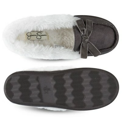 Jessica Simpson Girl's Micro-Suede Moccasin Slipper with Bow 5 Jessica Simpson Girl's Micro-Suede Moccasin Slipper with Bow - Image 3