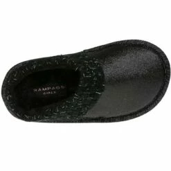 Rampage Girl's Fluffy And Cute Glitter Slippers With Knit Collar & Faux Fur Sock Detail -Kids' Shoes Official Shop unnamed file 5377