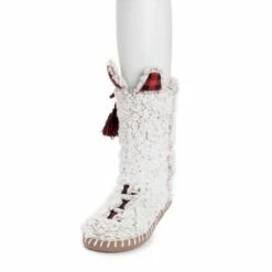MUK LUKS Kid's Family Sherpa Slipper Sock -Kids' Shoes Official Shop unnamed file 5392
