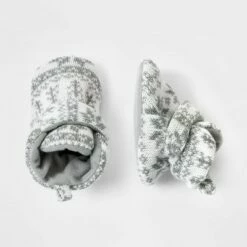 Baby Fair Isle Sweater Bootie Slippers - Cat & Jack™ Gray -Kids' Shoes Official Shop unnamed file 5418