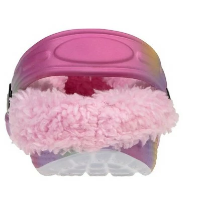 Rampage Toddler Girls Printed Clog Waterproof Slippers with Sherpa Lining in a Fuzzy and Warm Style 6 Rampage Toddler Girls Printed Clog Waterproof Slippers with Sherpa Lining in a Fuzzy and Warm Style - Image 4