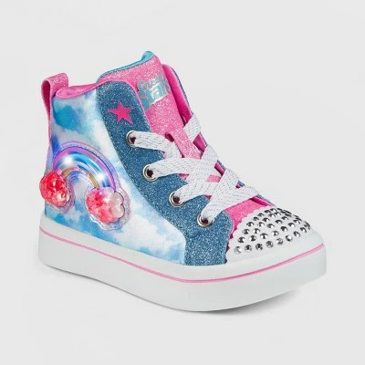 Toddler Girls' S Sport by Skechers Efie Light-Up Apparel Sneakers - Blue 15 Toddler Girls' S Sport by Skechers Efie Light-Up Apparel Sneakers - Blue - Image 13