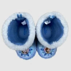 Toddler Girls' Frozen Bootie Slippers - Blue