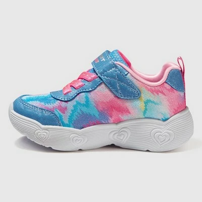 Toddler Girls' S Sport By Skechers Tallula Heart Print Apparel Sneakers - Blue 3 Toddler Girls' S Sport By Skechers Tallula Heart Print Apparel Sneakers - Blue