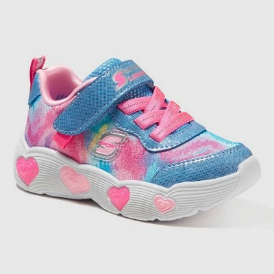 Toddler Girls' S Sport By Skechers Tallula Heart Print Apparel Sneakers - Blue 4 Toddler Girls' S Sport By Skechers Tallula Heart Print Apparel Sneakers - Blue - Image 2