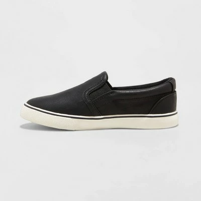 Boys' Enzo Slip-On Apparel Sneakers - Cat & Jack™ Black 3 Boys' Enzo Slip-On Apparel Sneakers - Cat & Jack™ Black