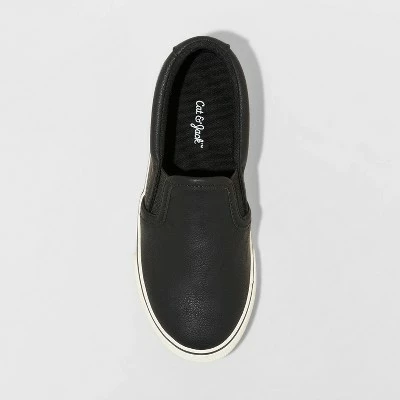 Boys' Enzo Slip-On Apparel Sneakers - Cat & Jack™ Black 4 Boys' Enzo Slip-On Apparel Sneakers - Cat & Jack™ Black - Image 2