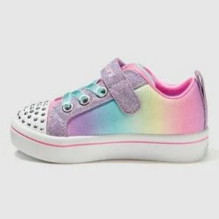 Toddler Girls' S Sport By Skechers Gratta Rainbow Print Apparel Sneakers