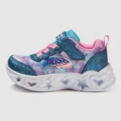 Toddler Girls' S Sport By Skechers Eva Butterfly Print Apparel Sneakers - Blue