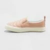 Girls' Nellie Slip-On Apparel Sneakers - Cat & Jack™ Blush