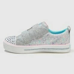 Toddler Girls' S Sport By Skechers Micaela Heart Print Apparel Sneakers - Silver