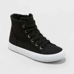 Boys' Adwin Lace-Up Apparel Sneakers - Cat & Jack™ Black -Kids' Shoes Official Shop unnamed file 912
